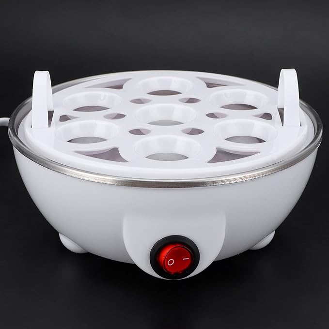 Ejoyous Egg Cooker, Electric 7 Eggs Capacity Hard Boiled Egg Boiler Steamer Poacher (US Plug 110V)