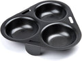 Fox Run 3-Egg Poacher Insert, Carbon Steel, Non-Stick,Black