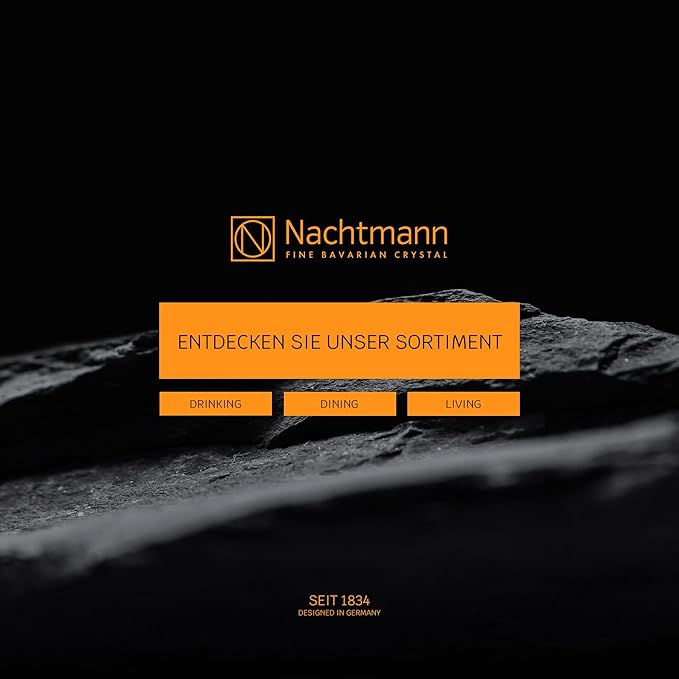 Nachtmann Noblesse Collection Iced Beverage Glasses, Crystal Glass Water Goblets, 15 Ounce, Beer, Wine, and Cocktails, Iced Beverage Glassware – Set of 4