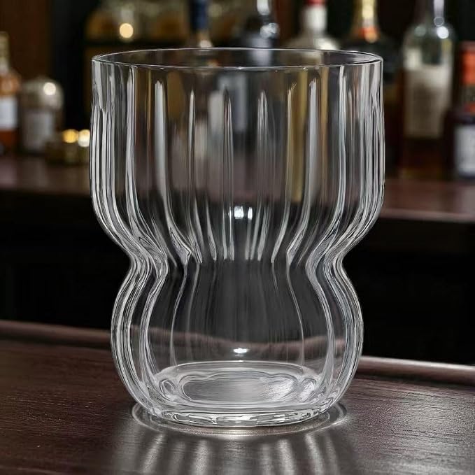 Oojami 40 Pack Disposable Wine Glasses 12 oz Stemless Plastic Cups - Shatterproof BPA-Free Reusable Recyclable Ribbed Wine Cups for Cocktail Champagne Whiskey - Unbreakable Wedding Party Birthday