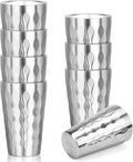 Stainless Steel Double Wall Cups, 16 oz Insulated Tumbler, 8 Pack Unbreakable Stackable Water Tumblers Insulated Metal Cup Premium Drinking Glasses for Travel Camping Home Outdoor