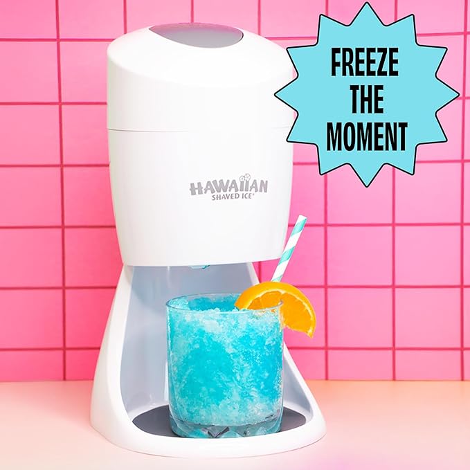 Hawaiian Shaved Ice Pink Bubble Gum Syrup - Nut Soy Dairy Free - Flavor Fluffy & Crunchy Snow Cones - Shelf Stable - Makes 8 Servings - 16 ounces