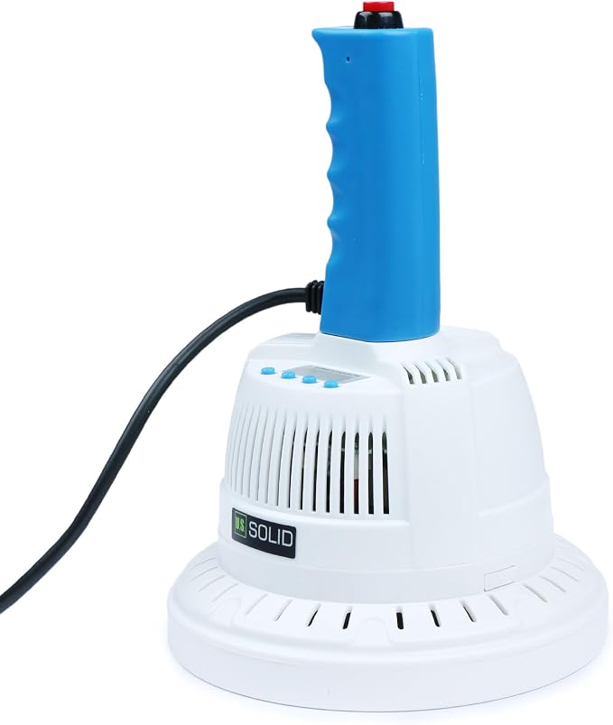 U.S. Solid Handheld Induction Sealer, 20-130mm Adjustable, Portable Electromagnetic Heat Cap Seal Machine for Plastic & Glass Bottles, Power & Time Control, Ideal for Packaging & Sealing
