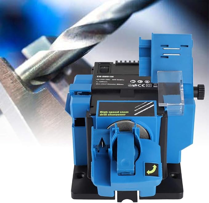 Drill Bit Sharpener, Multi Tool Blade Sharpener 15. 2x14. 3x15. 5cm Electric Knife Sharpener Drill Bit Sharpener with Grinding Wheel Household Sharpener for Kitchen and Workshop