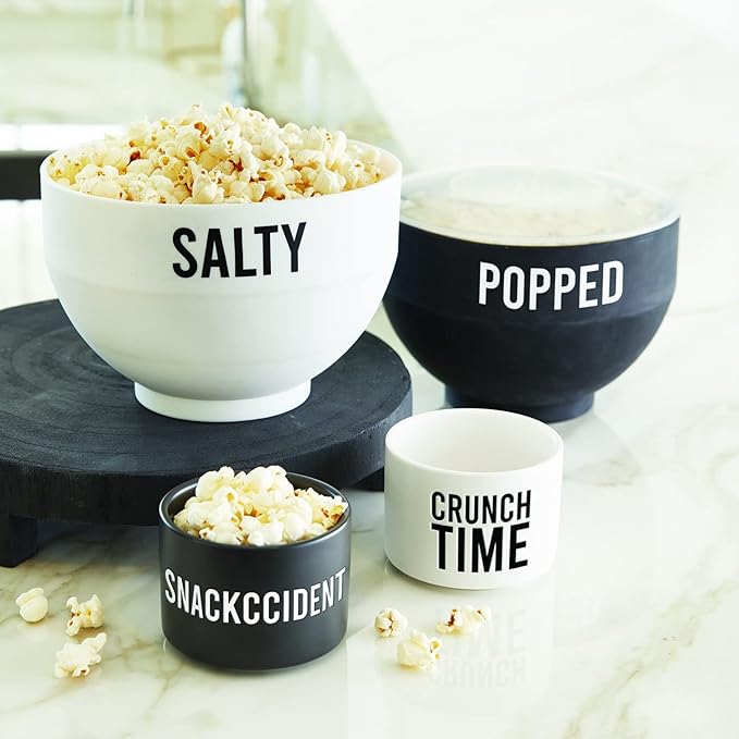 Santa Barbara Design Studio SIPS Microwaveable Silicone Popcorn Popper, 7.5-Inch Diameter, Salty