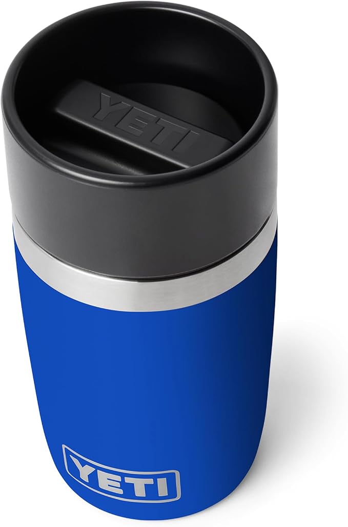 YETI Rambler 8 oz Travel Bottle, Stainless Steel, Vacuum Insulated with Leakproof Commuter Cap, Royal Blue