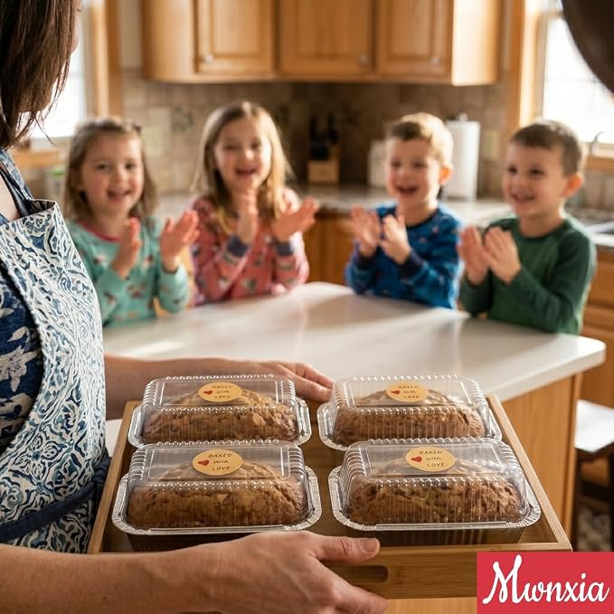Small Disposable Aluminum Loaf Pans with Lids High Dome for Baking Bread 100 Pack Bulk for Cake, Meatloaf Banana Bread or Lemon Bundt Cake for Bakeries as 1lb Aluminum Loaf Pan