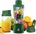 Personal Juice Blender With 24-Ounce Capacity Portable Mixing Cup USB Rechargeable Smoothie Maker BPA-Free With Leak-Proof Lid Suitable For Travel Fitness Camping And Home Use (Dark green)