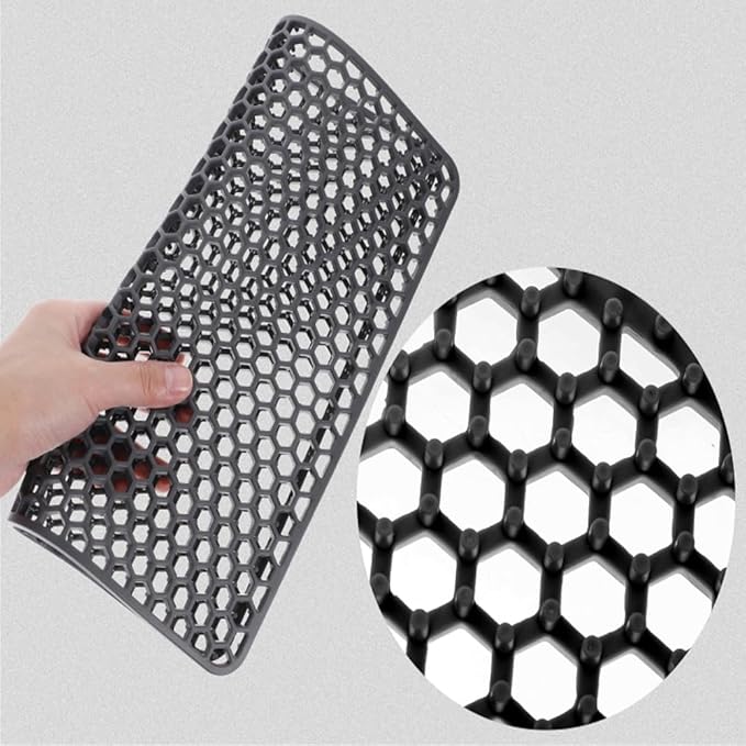 2pcs Silicone Sink Protector Grid Heat-Resistant Sink Liner Mat Anti-Slip Reusable for Bottom of Kitchen Farmhouse Table Mat Dining Protector Drying Kitchen Counter