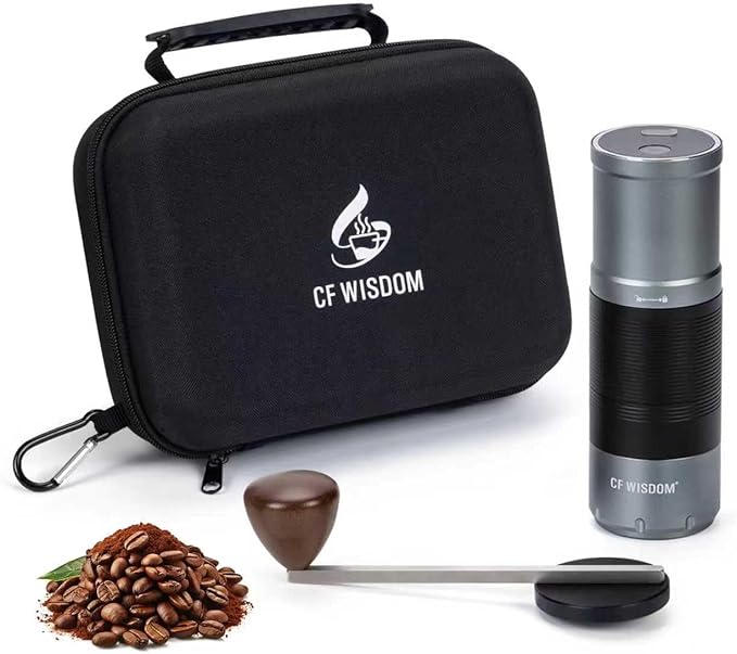 Electric Coffee Grinder Dual-Mode Electric and Manual Grinding 7-Speed Precision Grinding Portable Coffee Bean Grinder Suitable for Espresso, French Press, and Drip Coffee