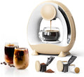 Single Serve Coffee Maker 2 in 1, 1400W Fast Brewer for K-Cup Pods & Ground Coffee, One-Touch Americano & Tea Machine with 2 Reusable Filters, Compact Design for Home Office RV Dorm