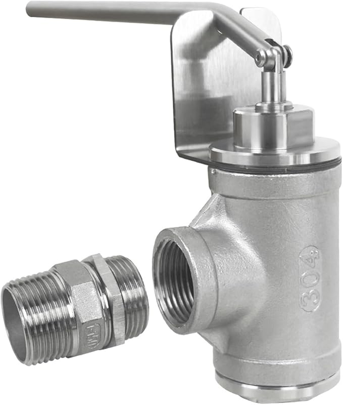Honey Bottling Valve Honey Gate Valve NPT 1 Thread Stainless Steel Dripless Honey Bottling Beekeeping Extractor Bottling Equipment Honey Bottling Pail