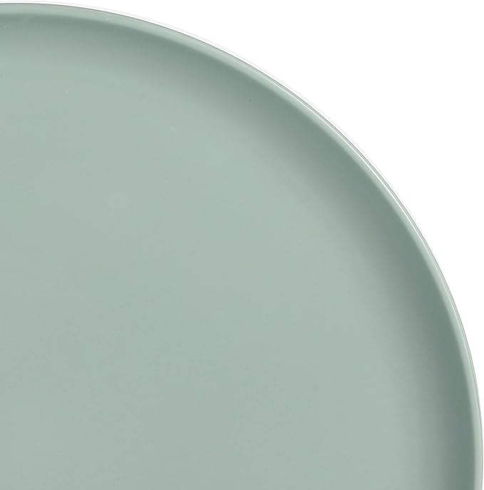 Gibson Home Canyon Crest Stackable Matte Melamine Set - Sage Green, Service for Four (12pcs)