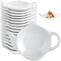 STARVAST Set of 18 Tea Bag Holder for Used Tea Bag, Ceramic Tea Bag Coaster Keep Your Tea Time Tidy and Organized, White