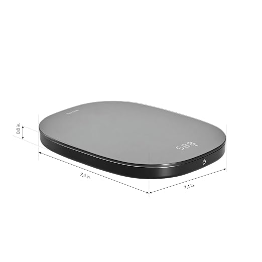 ZWILLING Enfinigy Digital Kitchen Food Scale, Max Weight 22lbs, Grams & Ounces, .1-gram Accuracy, Black
