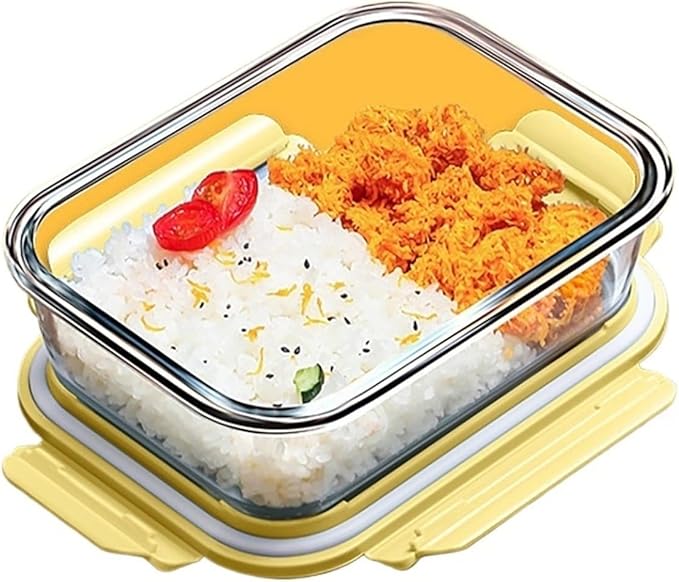 Glass Food Storage Containers with Lids - Durable Meal Prep Glass Containers for Kitchen Organization