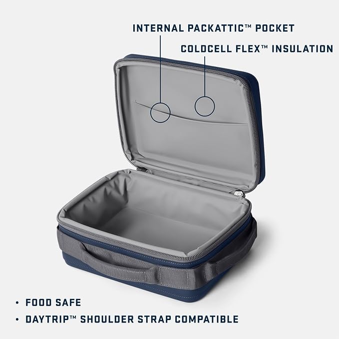 YETI Daytrip 5L Insulated Soft Cooler Lunch Box, Classic Navy