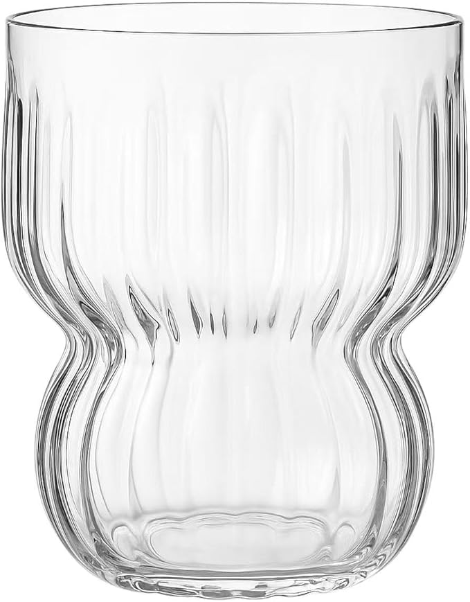 60 Count 12 Ounce ripple Unbreakable Stemless Plastic Wine Cocktail Whiskey Glasses Elegant Durable Disposable Indoor Outdoor Ideal for Home, Office, Bars, Wedding, Holiday, Celebrations, Tasting