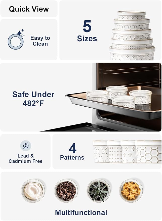 LE TAUCI Ramekins 2 oz Oven Safe, Sauce Dip Bowls for Charcuterie Boards, Small Sauce Bowl, Ceramic Baking Dishes for Creme Brulee - 3 inch, Set of 4, Arctic White