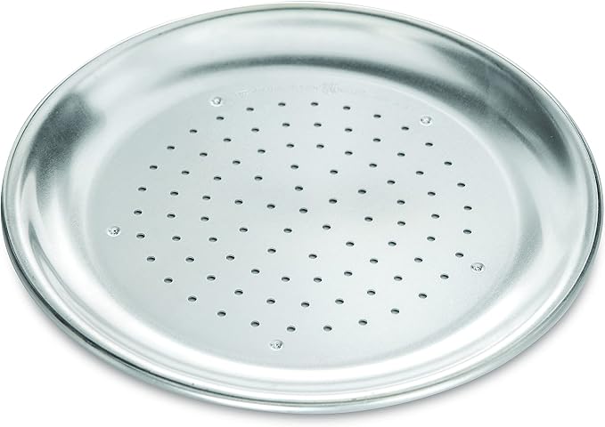 Nordic Ware Naturals 9" Hot Air Perforated Aluminum Pizza Crisper, Set of 1