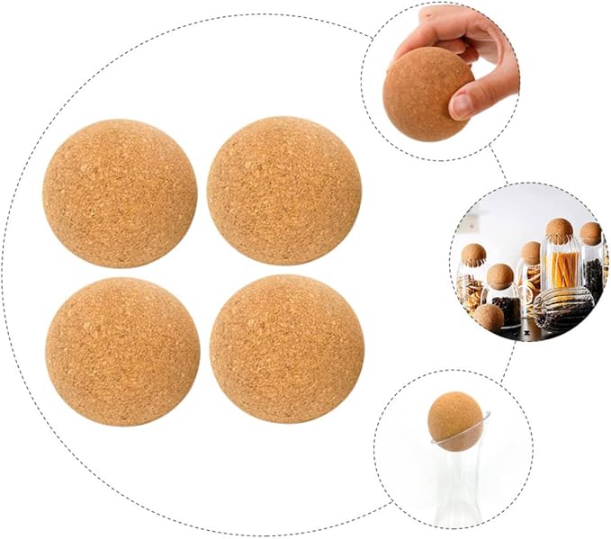 8pcs Wine Cork Stoppers Multi-function Decanter Stoppers for Daily Use for Home Bar and Parties Easy to Insert and Clean Made from Natural Material