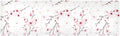 Flower Trivet Table Runner 40 Inches Long Cherry Blossom Branche Heat Resistant Hot Pad Multi Purpose Mat for for Hot Pots Pans Kitchen Countertops