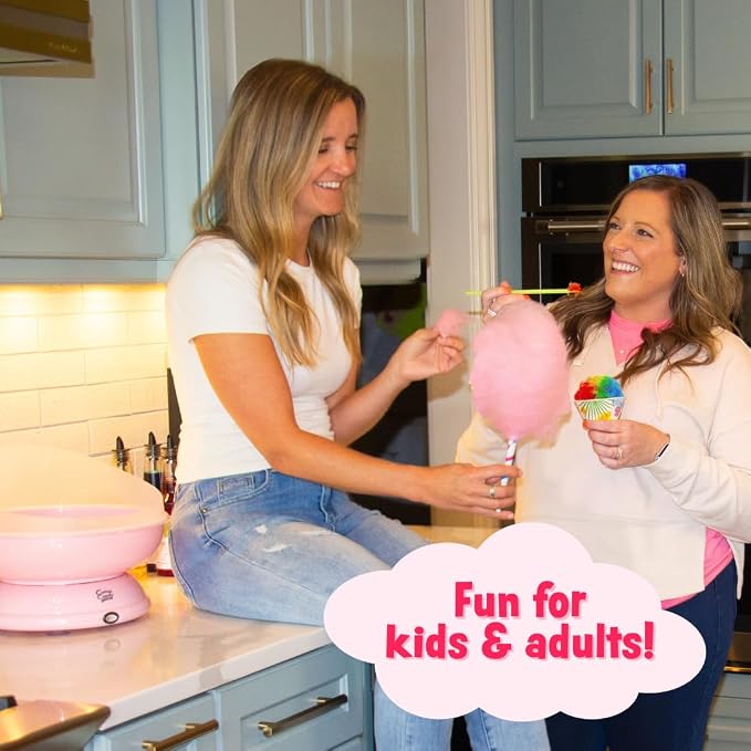 Cotton Candy Express Floss Sugar and Cones Variety Pack with 10 - 11oz Plastic Jars of Assorted Flossing Sugars, Plus 100 Paper Cones. Use With Cotton Candy Express Countertop Machine