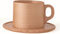 Bend-Wappa Wooden Coffee Cup & Saucer – Made in Japan by Odate Kougeisha – Handcrafted Insulated Mug – Dishwasher Safe – Traditional Japanese Craftsmanship