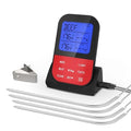 4 Probe Wireless Meat Thermometer with Timer and Alarm Functions,Waterproof for Oven, BBQ, and Smoker,Measures 4 Probes,Grilling Thermometer for Outdoor Grill Magnet Back
