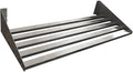 304 Stainless Steel Standard Wall Shelf, Cookware Storage Organizer, Kitchen Wall Pot Pan Rack,With 6 Hooks, Capacity 200 lb (39.3" x 11.5") suitable for Electric or Induction Cooker