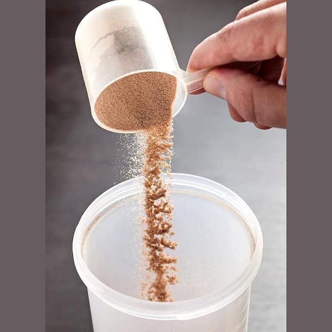 Plastic Measuring Scoop, (80 cc | 1/3 Cup | 2.7 fl oz. | 80 mL) Long Handle Spoons for Powders, Granules, Coffee, Pet Food, Baking Supplies, Protein and Other Dry Goods, BPA Free (Set of 1)