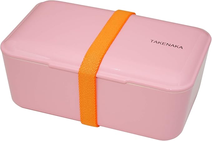 Bento Bite Box from TAKENAKA Japan, Made of Recycled Plastic Bottles for Eco, Sustainable Lunch Box from Japan (Candy Pink)
