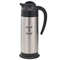 Service Ideas SSN100HHET Steelvac Creamer Carafe,"Half & Half" Etched, Stainless Vacuum Insulated, 1 Liter (33.8 Ounces), Dishwasher safe, NSF listed, Brushed finish