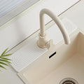 Stone Faucet Mat for Kitchen Sink, Faucet Mat Fast Drying Diatomite, Sink Splash Guard Water Absorbing Stone Tray for Sink, Counter Protector for Kitchen & Bathroom