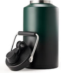 Kerilyn Insulated Gallon Jug with Handle, One Gallon, 128oz Stainless Steel, Large Double Vacuum Water Bottle for Hot & Cold Drinks, Wide Mouth, Sweat Proof, Great for Travel, Camping, Green Gradient