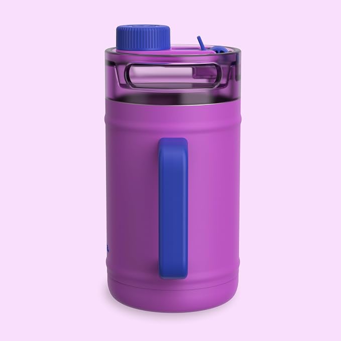bubba 52 oz Insulated Stainless Steel Water Keg - Large Reusable Water Bottle Drinking Jug - Insulated Keg for Everyday Hydration, Lead-Free and BPA-Free, Moodbooster