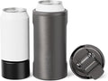 BrüMate Hopsulator Trio 3-in-1 Insulated Can Cooler for 12oz / 16oz Cans + 100% Leak Proof Tumbler with Lid | Insulated for Beer, Soda, and Energy Drinks