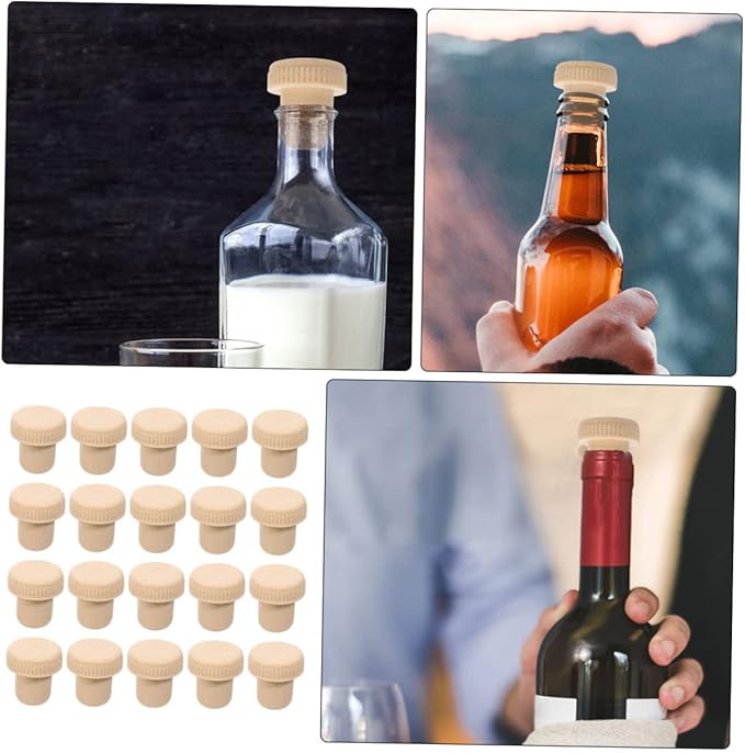 Unomor 60pcs Assorted Color Polymer Wine Bottle Plugs Reusable Sealing Corks for Wine Preservation Airtight Closure for Parties and Home Use