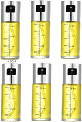 Glass Oil Sprayer Cooking Spray Mister Fit For Salad BBQ Kitchen Baking Empty Vinegar Bottle(Silvery-6PCS)