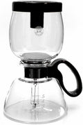 Yama Glass 5-Cup Stovetop Siphon Coffee Maker, 15 Oz Vacuum Brew, Heat-Resistant Borosilicate Glass