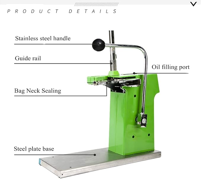 JIAWANSHUN Manual Clipping Machine Plastic Bag Clipper Sealing Machine Food Packaging Sealer Stapler Taping Machine Bag Neck Stapler with 2000pcs U-shaped Staples for Supermarket