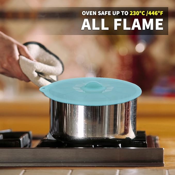 Microwave Mat & Food Cover Cover for Splatter Guard Silicone Trivet Pot Holders Drying Baking Place Mat Silicone Bowl Covers BPA Free Suction Lids Microwave Cover