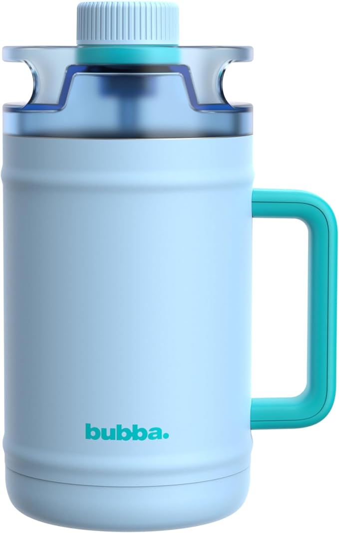 bubba 52 oz Insulated Stainless Steel Water Keg - Large Reusable Water Bottle Drinking Jug - Insulated Keg for Everyday Hydration, Lead-Free and BPA-Free, Daydreamin'
