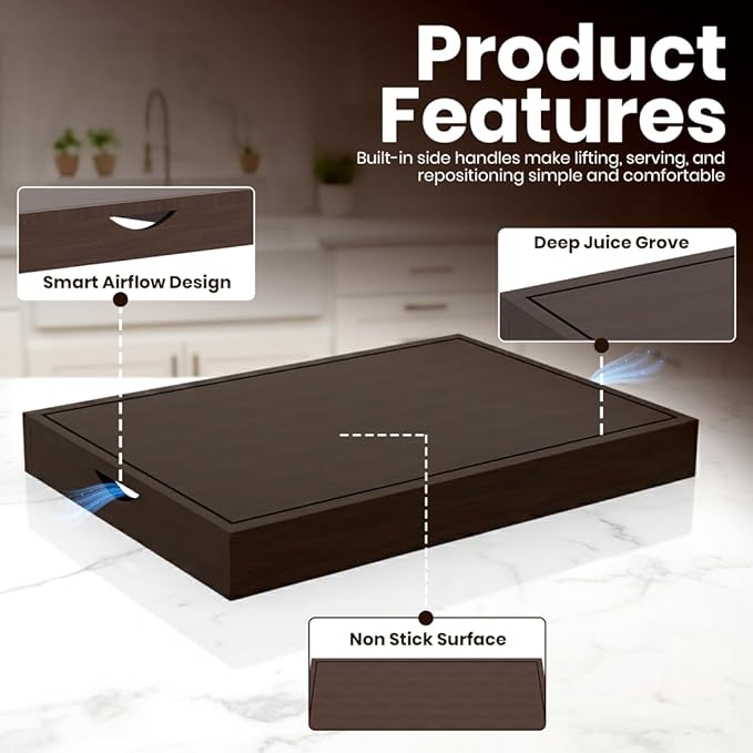 Wood Stove Top Cover Noodle Board for Gas Stove | Wooden Stovetop Cover Cutting Board | Butcher Block Stove Cover with Handles for Electric and Gas Burners | Kitchen Counter Space Saver