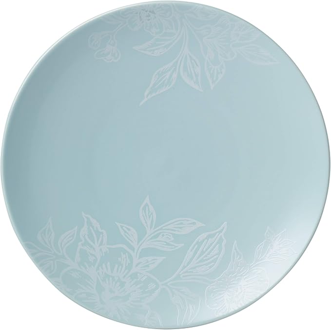 Oneida 897393 Roseto 12-Piece Dinnerware Set, French Blue