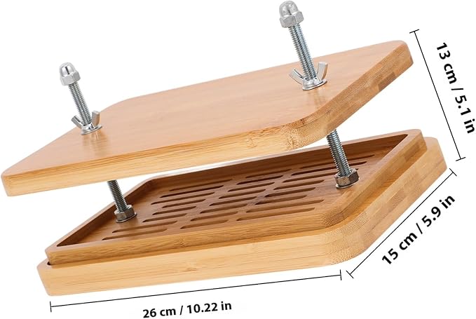 Artibetter Tofu Press with Drip Tray 26x15cm Soybean Curd Mold Kitchen Tool for DIY Tofu Preparation Household Use
