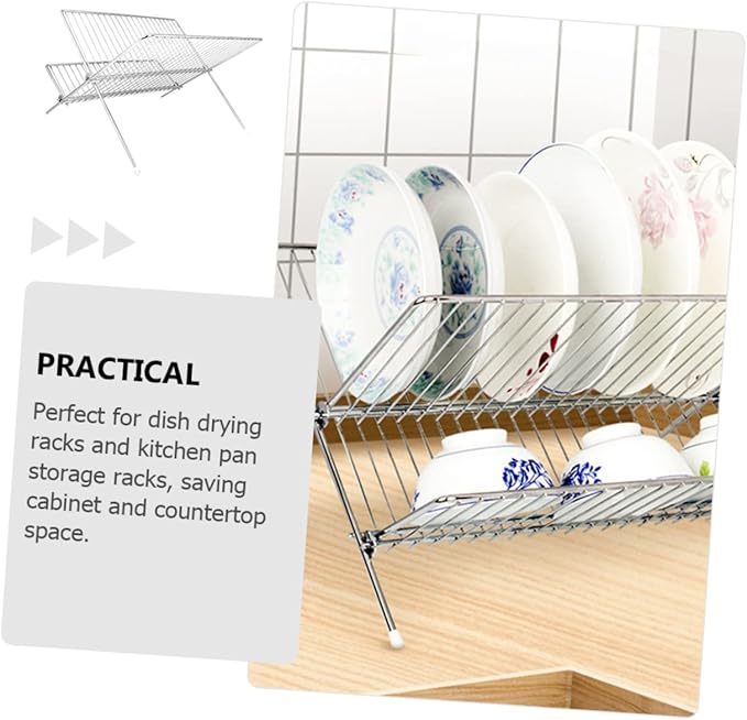 Amosfun 1pc Kitchen Bowl Holder Dish Draining Rack Dish Drying Rack Over Sink for Organized Decorative Storage
