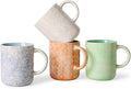 MONITO 17 OZ Coffee Mugs Set of 4, Ceramic Modern Coffee Mugs Set with handle for Tea/Latte/Milk/Cocoa.
