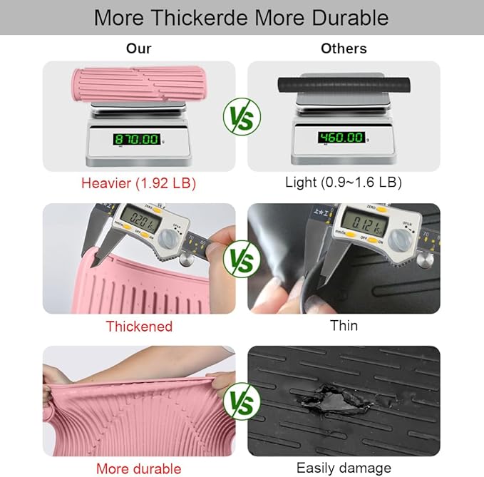 KindGa Stove Cover - Stove Top Covers for Electric Stove - More Thick - 28 x 20 Inch Stove Guard Stove Top Protector, Silicone Stovetop Cover Cooktop Mat for Kitchen Glass Stove Top -Pink