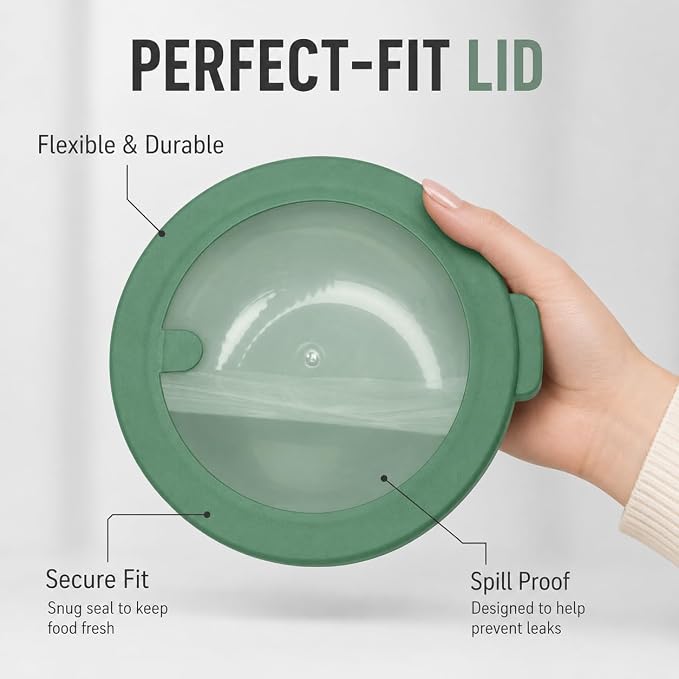 Mixing Bowls with Lids, 8-Piece Airtight Leak-Proof Nesting BPA-Free Prep Bowl Set for Kitchen & Food Storage, Large 4200ml Capacity, Microwave & Dishwasher Safe